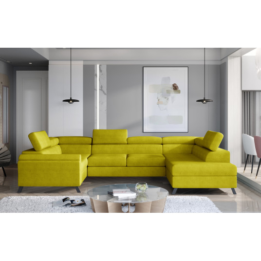  Kampinė sofa Escada su patalynės dėže, audinys Omega 68 