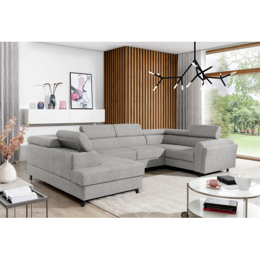 Kampinė sofa Escada su patalynės dėže, audinys Palacio 06