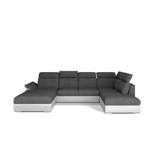 Kampinė sofa Evanell su patalynės dėže, audinys Sawana 05, Soft 17