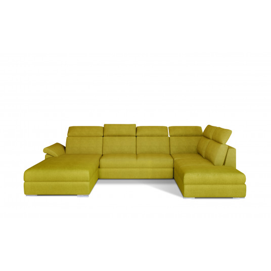 Kampinė sofa Evanell su patalynės dėže, audinys Omega 68