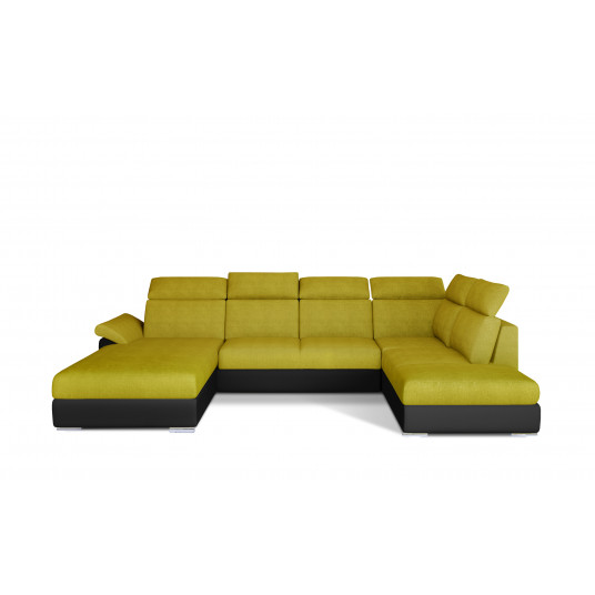 Kampinė sofa Evanell su patalynės dėže, audinys Omega 68, Soft 11