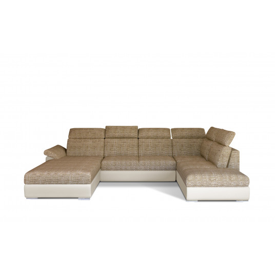  Kampinė sofa Evanell su patalynės dėže, audinys Berlin 03, Soft 33 