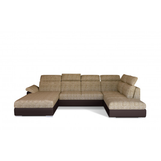  Kampinė sofa Evanell su patalynės dėže, audinys Berlin 03, Soft 66 