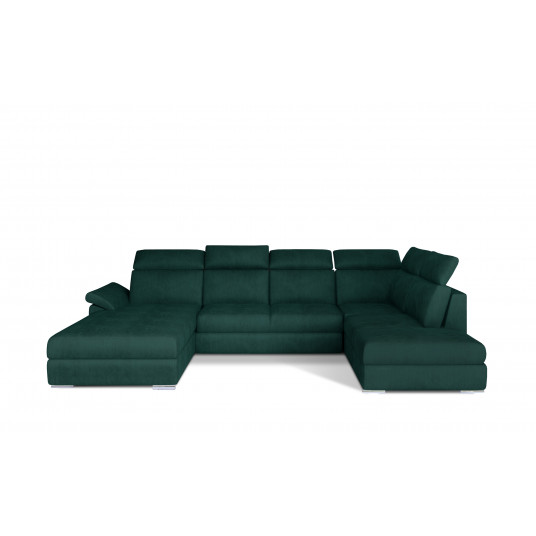 Kampinė sofa Evanell su patalynės dėže, audinys Monolith 37