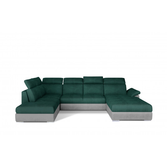 Kampinė sofa Evanell su patalynės dėže, audinys Kronos 19, Paros 05 