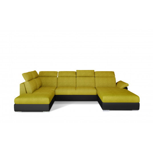 Kampinė sofa Evanell su patalynės dėže, audinys Omega 68, Soft 11