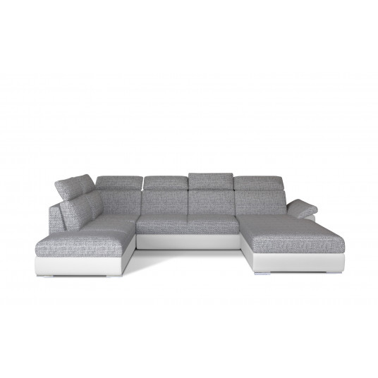 Kampinė sofa Evanell su patalynės dėže, audinys Berlin 01, Soft 17 