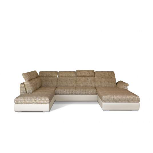 Kampinė sofa Evanell su patalynės dėže, audinys Berlin 03, Soft 33 