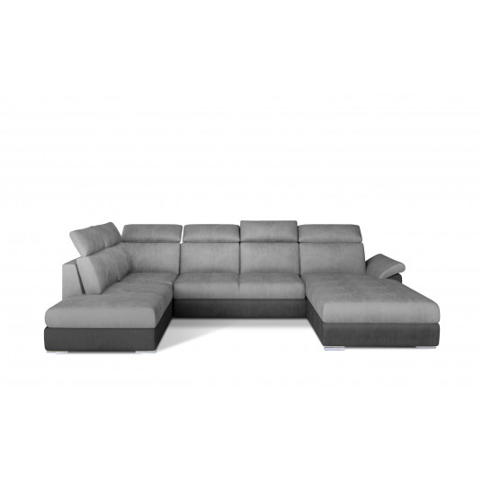 Kampinė sofa Evanell su patalynės dėže, audinys Monolith 84, Monolith 97