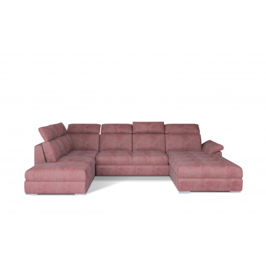 Kampinė sofa Evanell su patalynės dėže, audinys Monolith 63