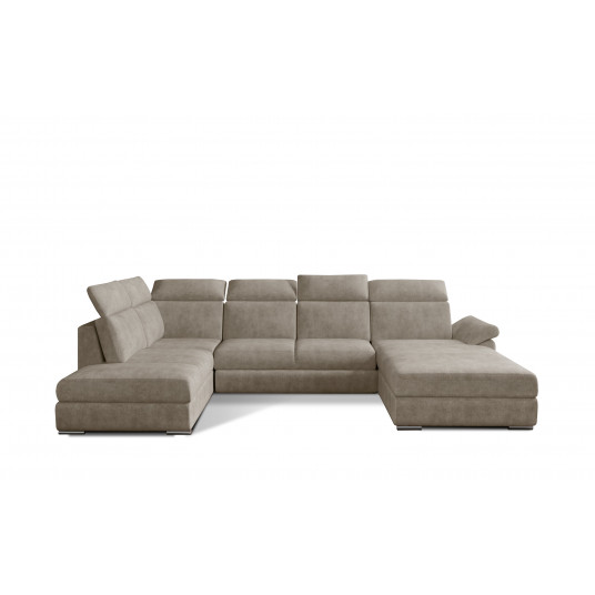 Kampinė sofa Evanell su patalynės dėže, audinys Dora 21