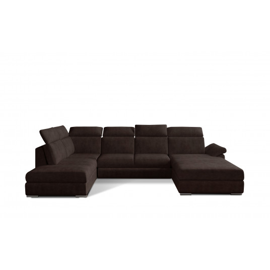 Kampinė sofa Evanell su patalynės dėže, audinys Dora 28
