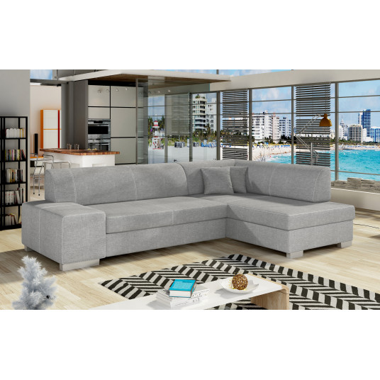  Kampinė sofa Fabio su patalynės dėže, audinys Sawana 21 
