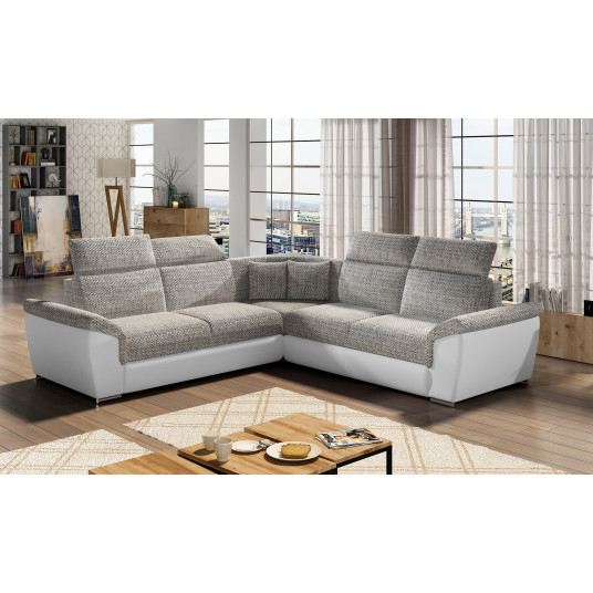  Kampinė sofa Federico su patalynės dėže, audinys Berlin 01, Soft 17 
