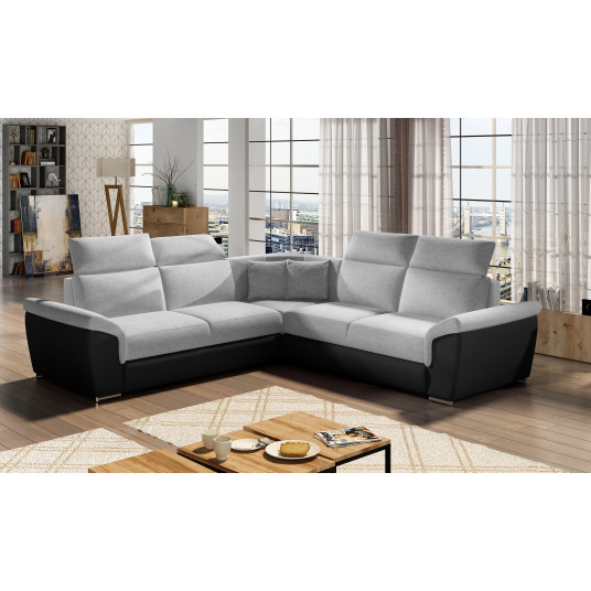 Kampinė sofa Federico su patalynės dėže, audinys Sawana 21, Soft 11