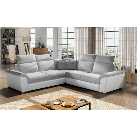 Kampinė sofa Federico su patalynės dėže, audinys Sawana 21, Soft 17