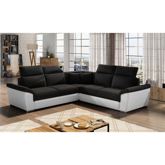 Kampinė sofa Federico su patalynės dėže, audinys Sawana 14, Soft 17