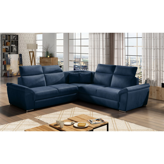 Kampinė sofa Federico su patalynės dėže, audinys Monolith 77