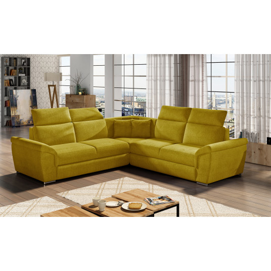 Kampinė sofa Federico su patalynės dėže, audinys Omega 68