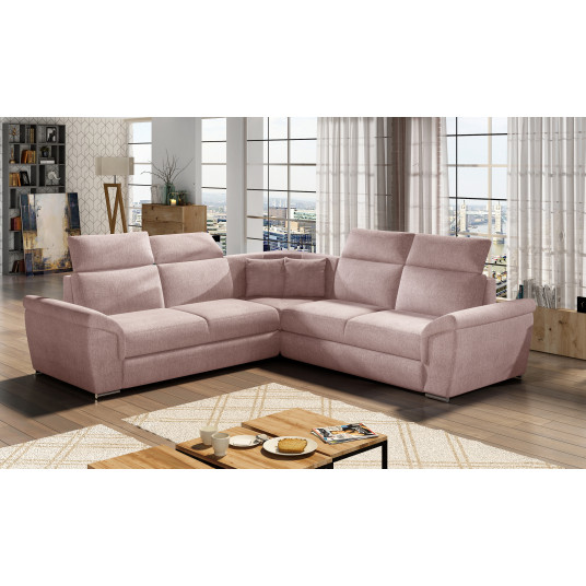 Kampinė sofa Federico su patalynės dėže, audinys Omega 91