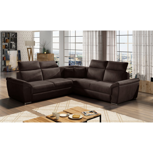  Kampinė sofa Federico su patalynės dėže, audinys Monolith 29 