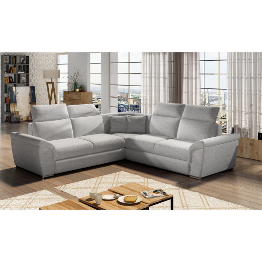 Kampinė sofa Federico su patalynės dėže, audinys Sawana 21