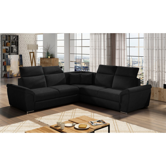 Kampinė sofa Federico su patalynės dėže, audinys Kronos 07