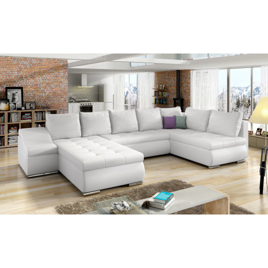 Kampinė sofa Giovanni su patalynės dėže, audinys Soft 17