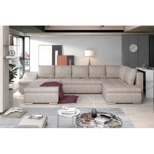  Kampinė sofa Giovanni su patalynės dėže, audinys Dora 21 