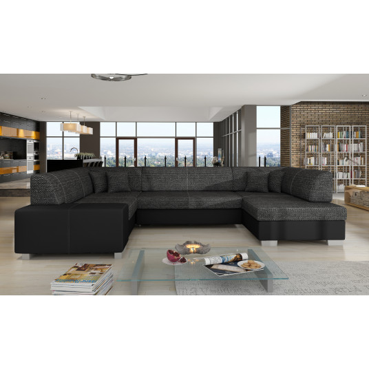 Kampinė sofa Havana su patalynės dėže, audinys Berlin 02, Soft 11