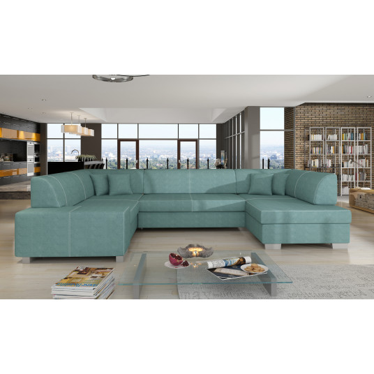 Kampinė sofa Havana su patalynės dėže, audinys Jasmine 73