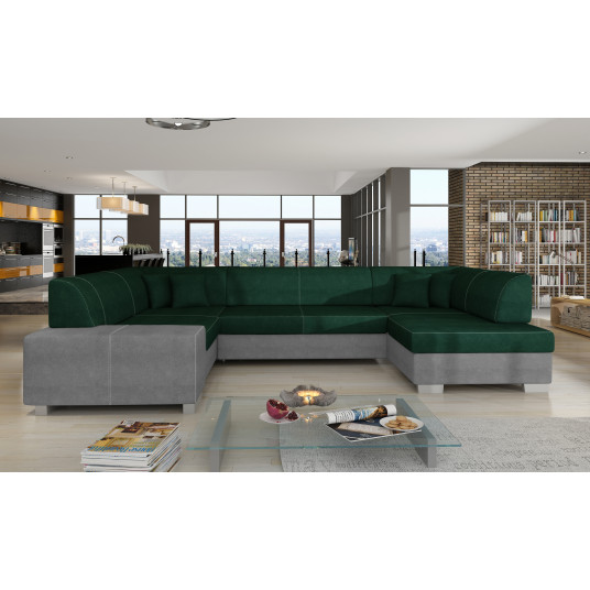 Kampinė sofa Havana su patalynės dėže, audinys Kronos 19, Paros 05