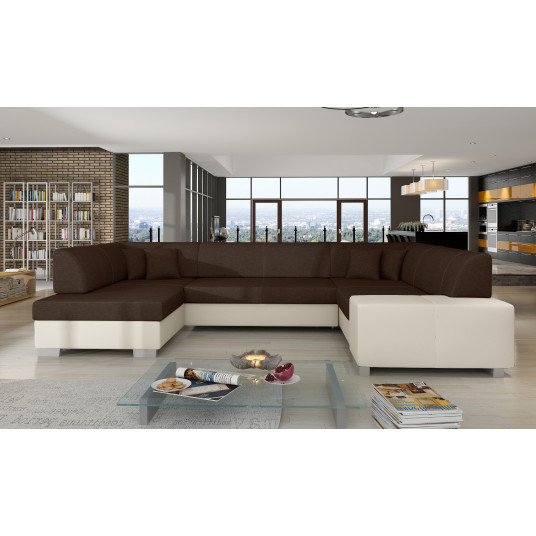  Kampinė sofa Havana su patalynės dėže, audinys Sawana 26, Soft 33 