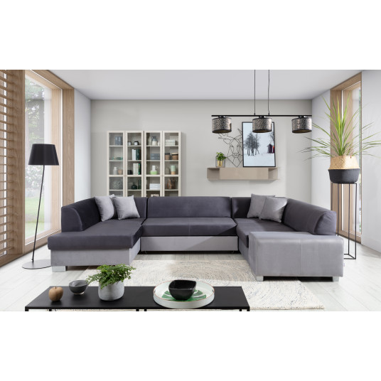  Kampinė sofa Havana su patalynės dėže, audinys Monolith 97, Monolith 84 