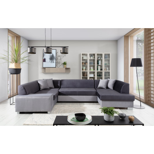 Kampinė sofa Havana su patalynės dėže, audinys Monolith 97, Monolith 84