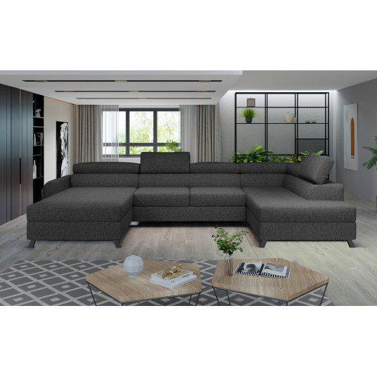 Kampinė sofa Josette su patalynės dėže, audinys Inari 96
