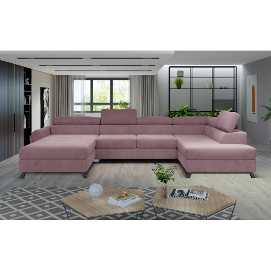  Kampinė sofa Josette su patalynės dėže, audinys Monolith 63 