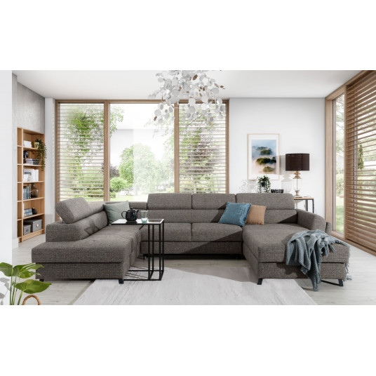  Kampinė sofa Josette su patalynės dėže, audinys Monet 24 