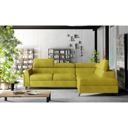  Kampinė sofa Kairos su patalynės dėže, audinys Omega 68 