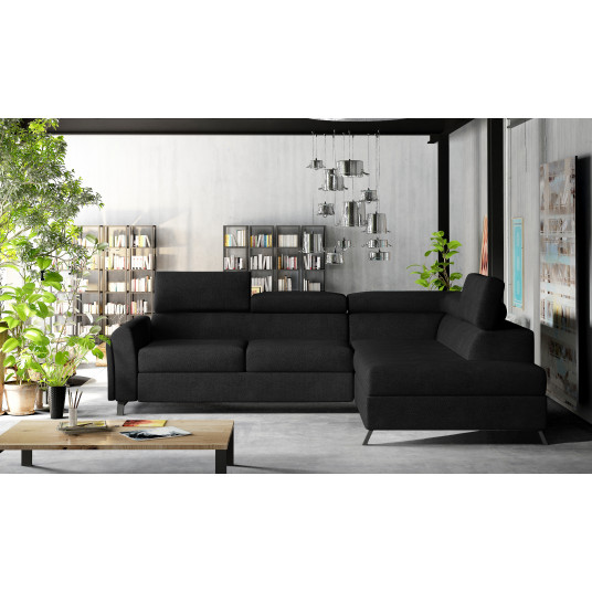  Kampinė sofa Kairos su patalynės dėže, audinys Soro 100 