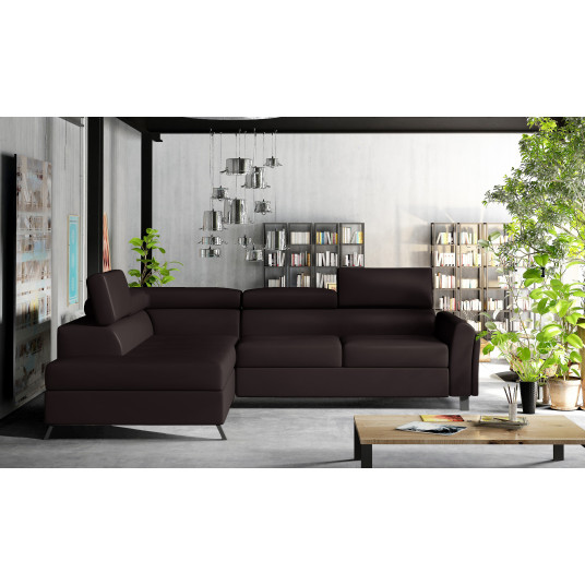  Kampinė sofa Kairos su patalynės dėže, audinys Soft 66 