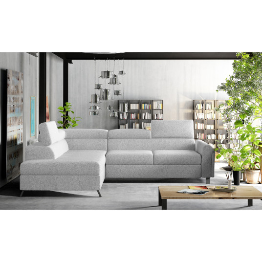 Kampinė sofa Kairos su patalynės dėže, audinys Grande 81 