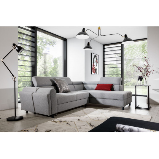  Kampinė sofa Kairos su patalynės dėže, audinys Arte 89A 
