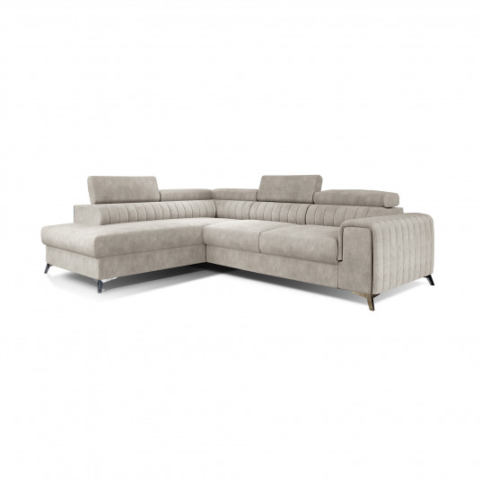Kampinė sofa Laurence su patalynės dėže, audinys Dora 21