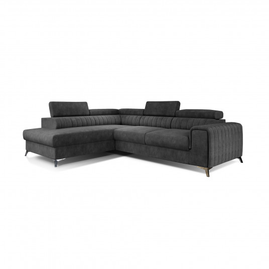 Kampinė sofa Laurence su patalynės dėže, audinys Dora 96