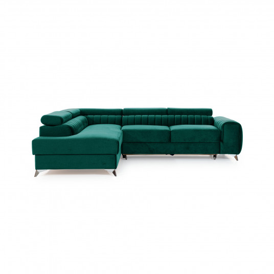 Kampinė sofa Laurence su patalynės dėže, audinys Monolith 37