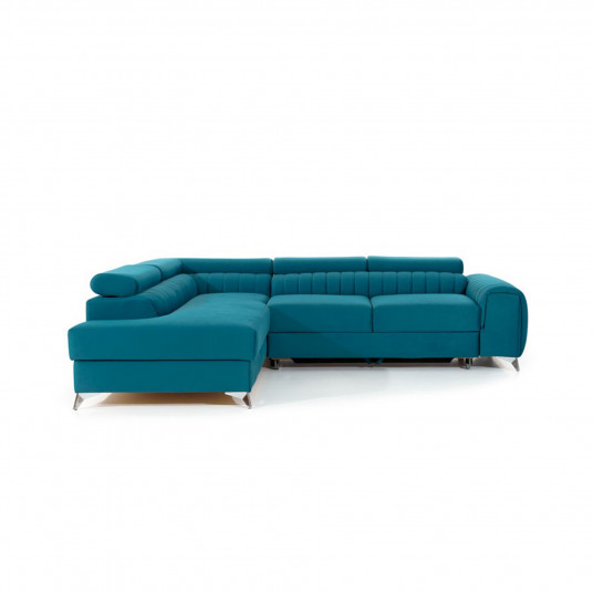 Kampinė sofa Laurence su patalynės dėže, audinys Solar 77