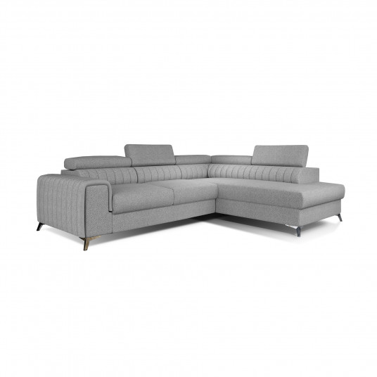 Kampinė sofa Laurence su patalynės dėže, audinys Grande 81