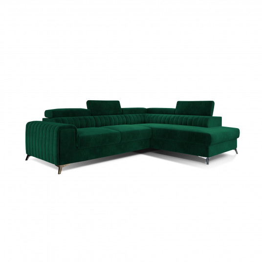 Kampinė sofa Laurence su patalynės dėže, audinys Kronos 19