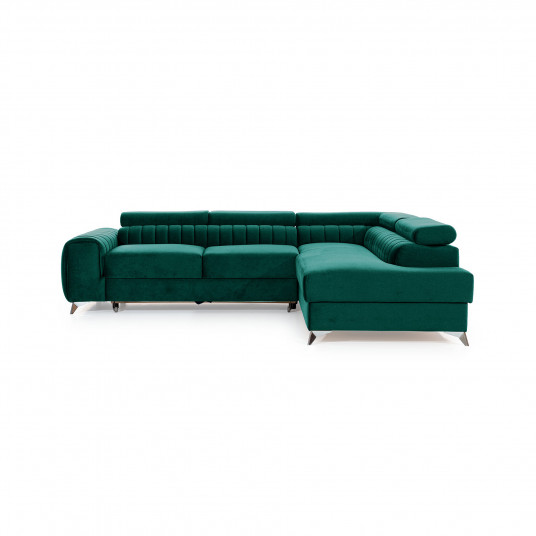 Kampinė sofa Laurence su patalynės dėže, audinys Monolith 37